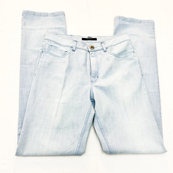 Le Copains Light Wash Seam Straight Leg Denim Jeans Size 44 - Picture 4 of 10